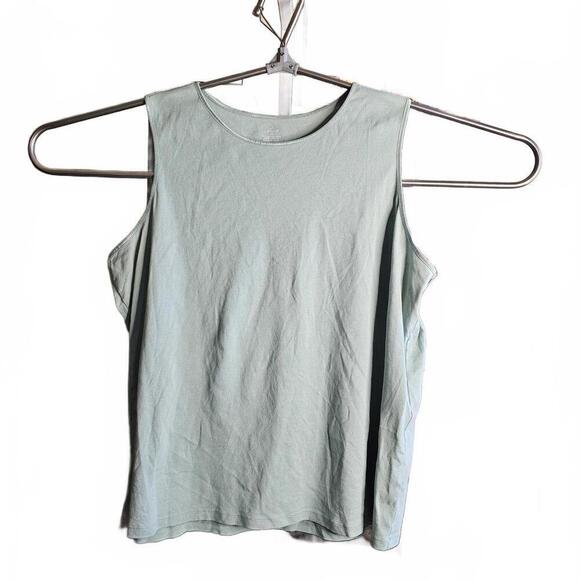 CJ Banks Tops - cj banks 3X Light Blue Cotton Sleeveless Top